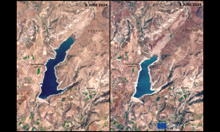 Visible impact of drought in Cyprus Visible impact of drought in Cyprus